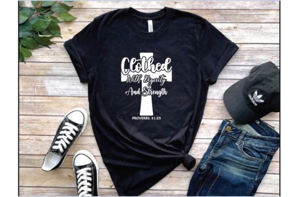 Clothed with Dignity Graphics for T-Shirt Designs