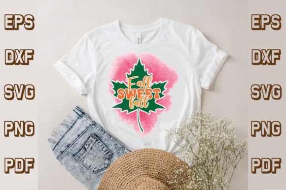 Fall Sweet Fall Svg, Retro Graphics for T-Shirt Designs