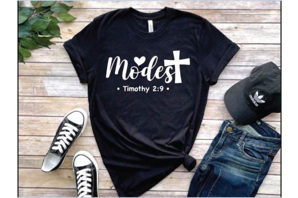 Modest Timothy 2:9 Graphics for T-Shirt Designs