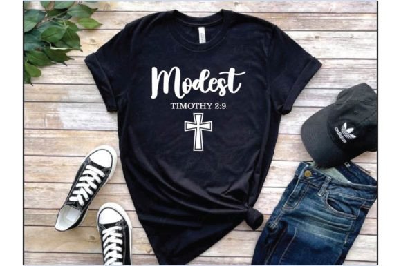 Modest Timothy 2:9 Graphics & T-Shirt Designs