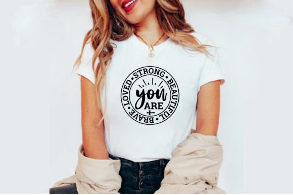 Strong Brave Beautiful Graphics for T-Shirt Designs